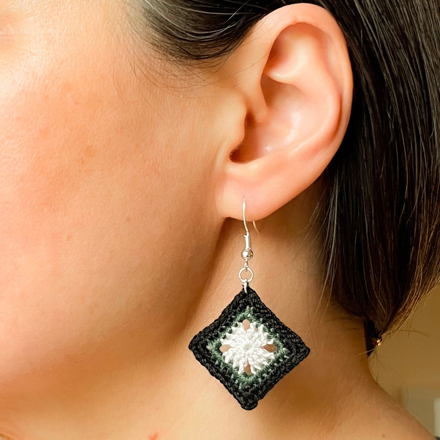 Granny Square Earrings