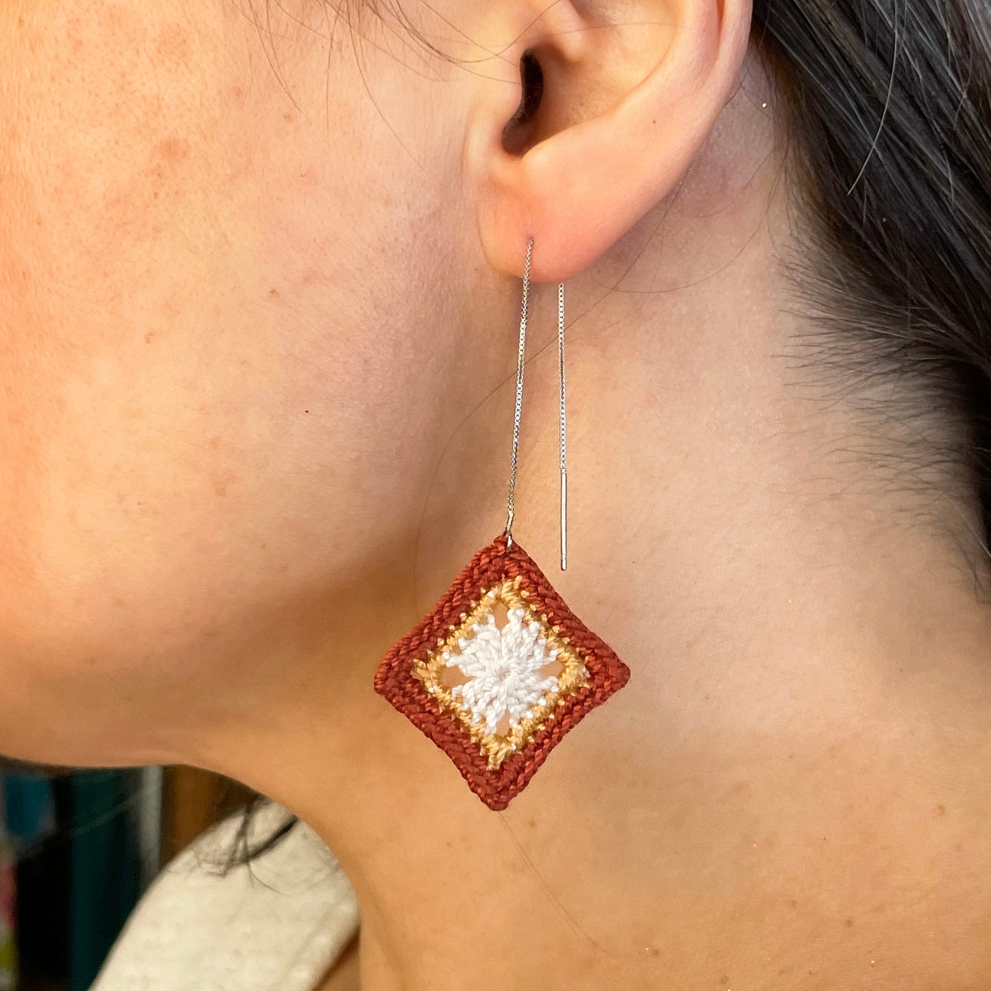 Granny Square Earrings