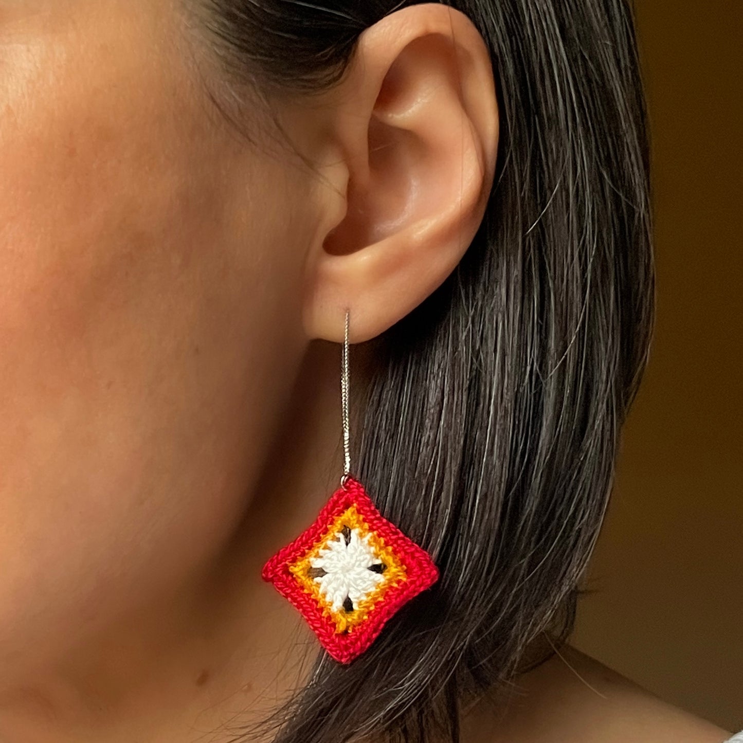 Granny Square Earrings